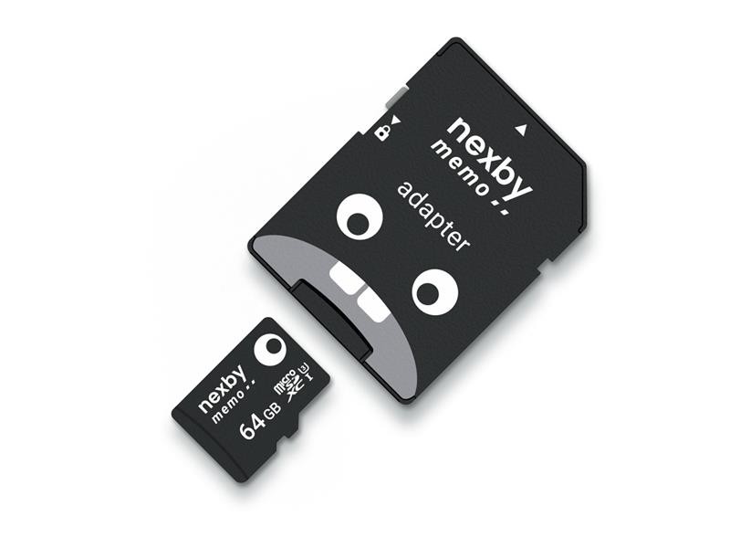 Card de memorie NEXBY micro SD 64 GB cu adaptor