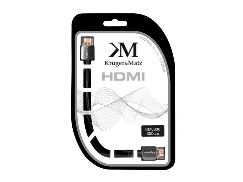 Cablu KRUGER & MATZ KM0330 HDMI 4K 3m - 1 | YEO