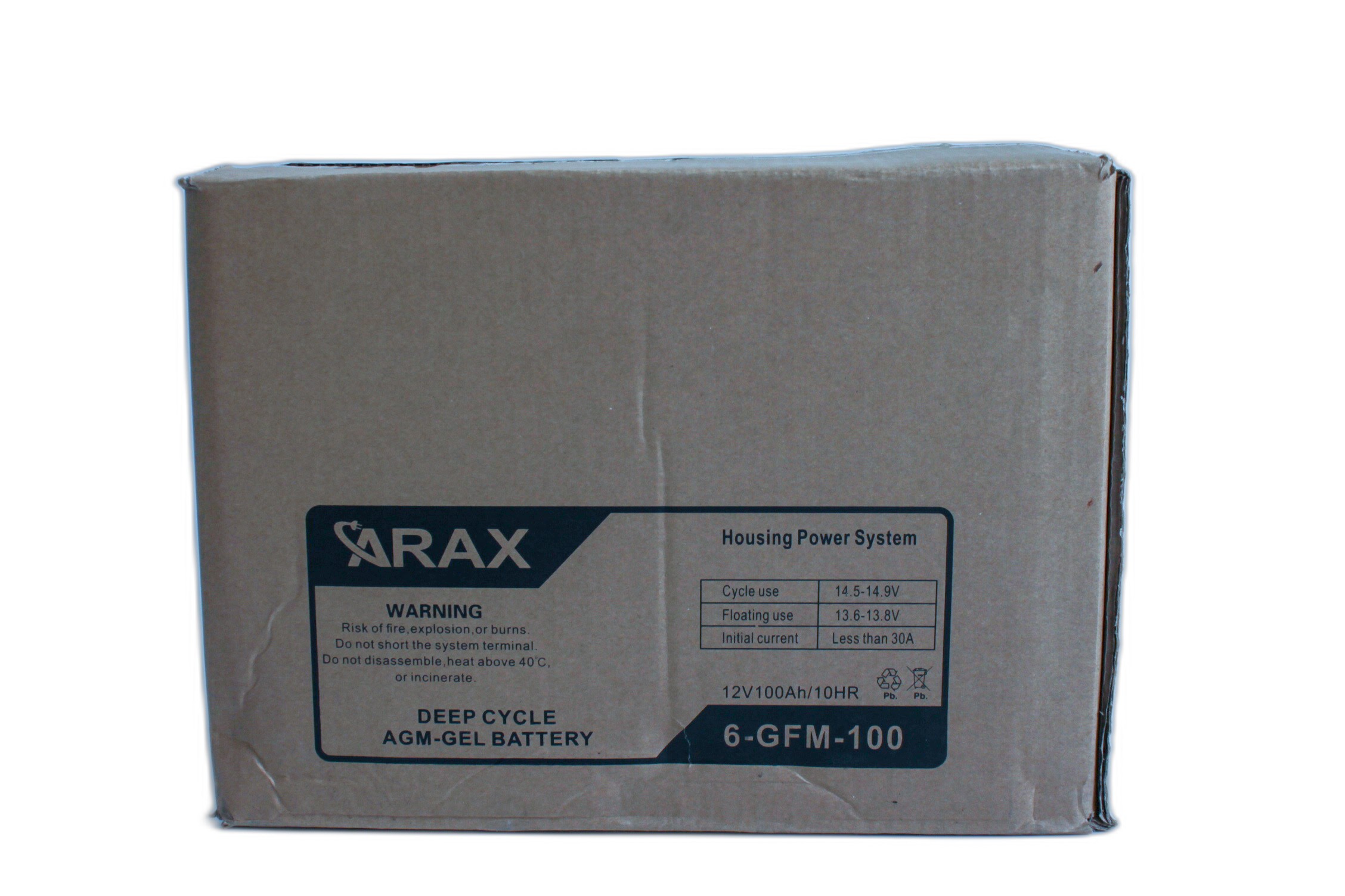 Acumulator ARAX deep cycle 12V 100Ah AGM VRLA GEL 6-GFM-100 - 4 | YEO