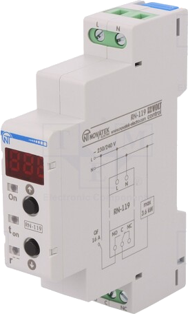 Modul: releu de monitorizare a tensiunii 230VAC DIN SPDT RN