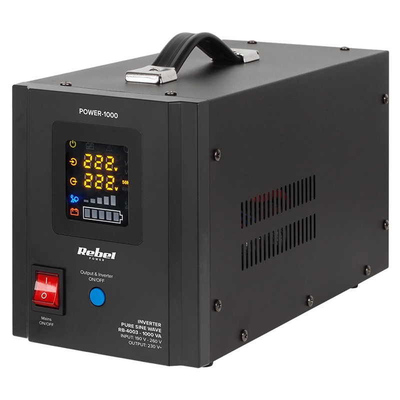 UPS CENTRALE SINUS PUR 1000VA 700W 12V REBEL - 1 | YEO