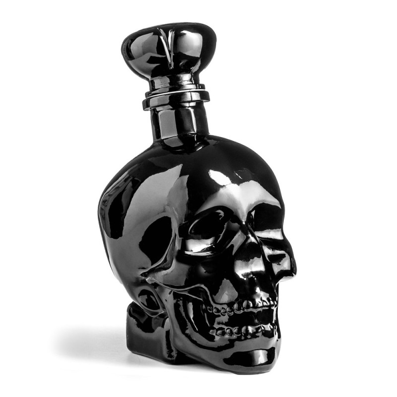 O sticlă unică în formă și culoare pentru băutura ta preferată SKULL negru 750 ml - 1 | YEO