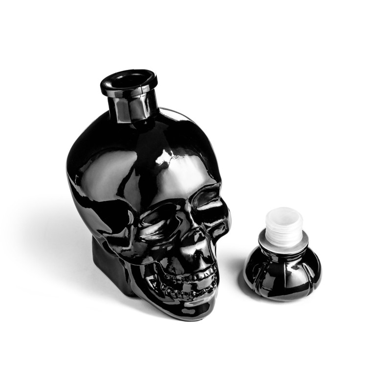 O sticlă unică în formă și culoare pentru băutura ta preferată SKULL negru 750 ml - 6 | YEO