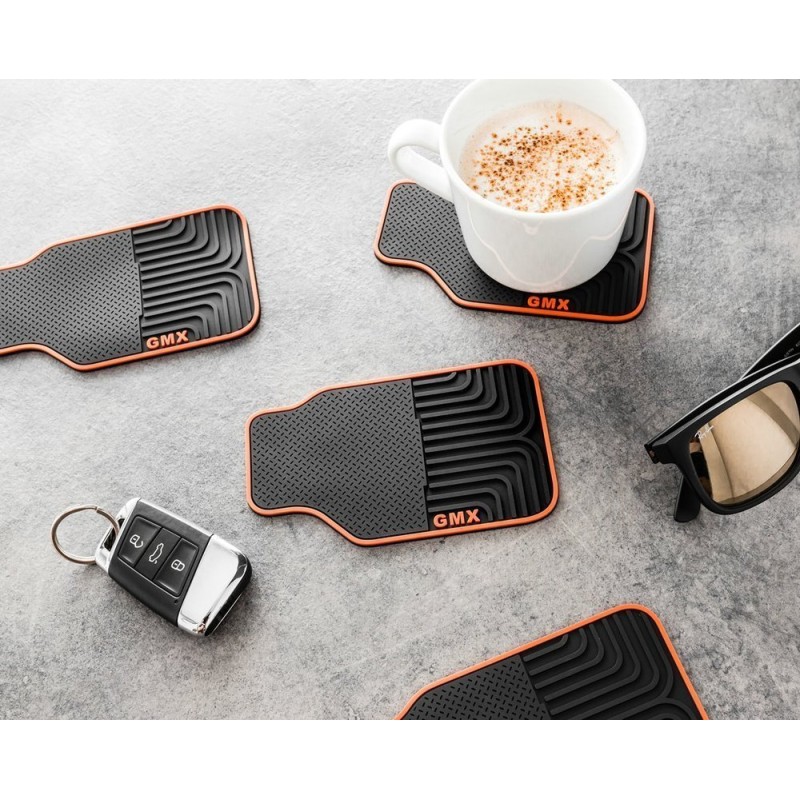 Mini Covorașele de mașină din silicon - Coasters de pahare set 4 buc - 1 | YEO