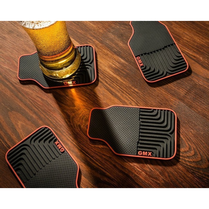 Mini Covorașele de mașină din silicon - Coasters de pahare set 4 buc - 3 | YEO