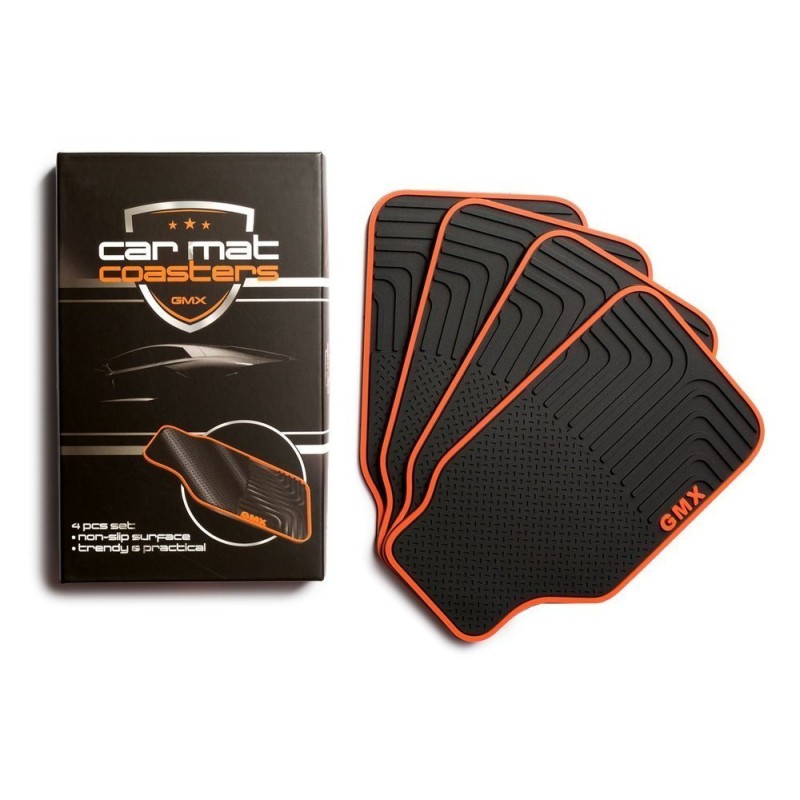 Mini Covorașele de mașină din silicon - Coasters de pahare set 4 buc - 5 | YEO