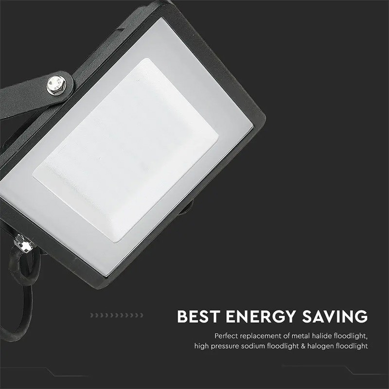 Reflector Led Smd 100w 6400k Ip65 Cip Samsung - Negru