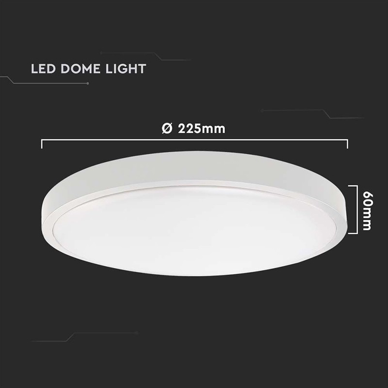 Plafoniera Led 24w 3000k Ip44 Cu Senzor De Miscare - 4 | YEO