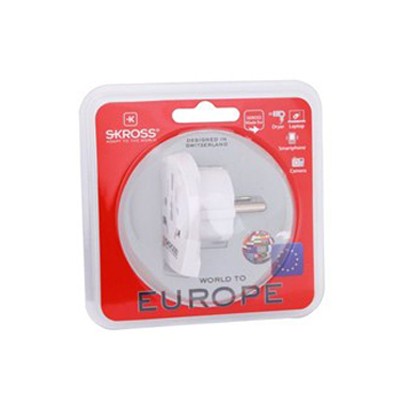 Adaptor de călătorie SKROSS pentru străini în Romania, alb SKROSS WORLD TO EUROPE