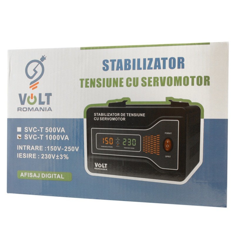 Stabilizator de tensiune cu servomotor 1000VA precizie 3% pentru centrale termice - 3 | YEO