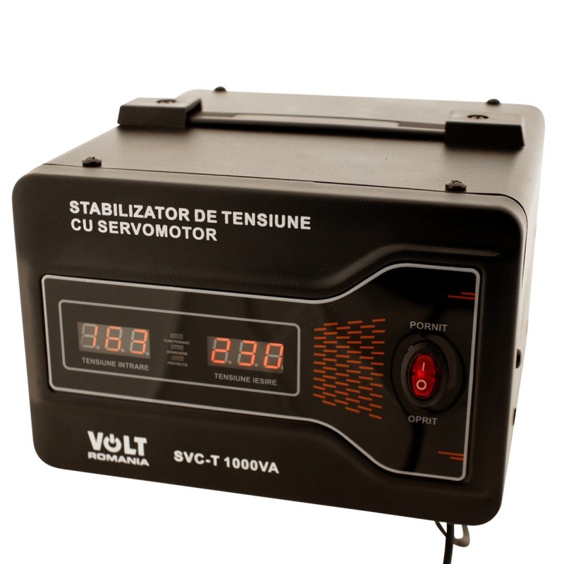 Stabilizator de tensiune cu servomotor 1000VA precizie 3% pentru centrale termice - 1 | YEO