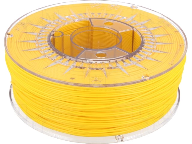 Filament: HIPS 1,75mm galben (deschis) 1kg Temp.masă:90-100°C DEV-HIPS-1.75-BYE