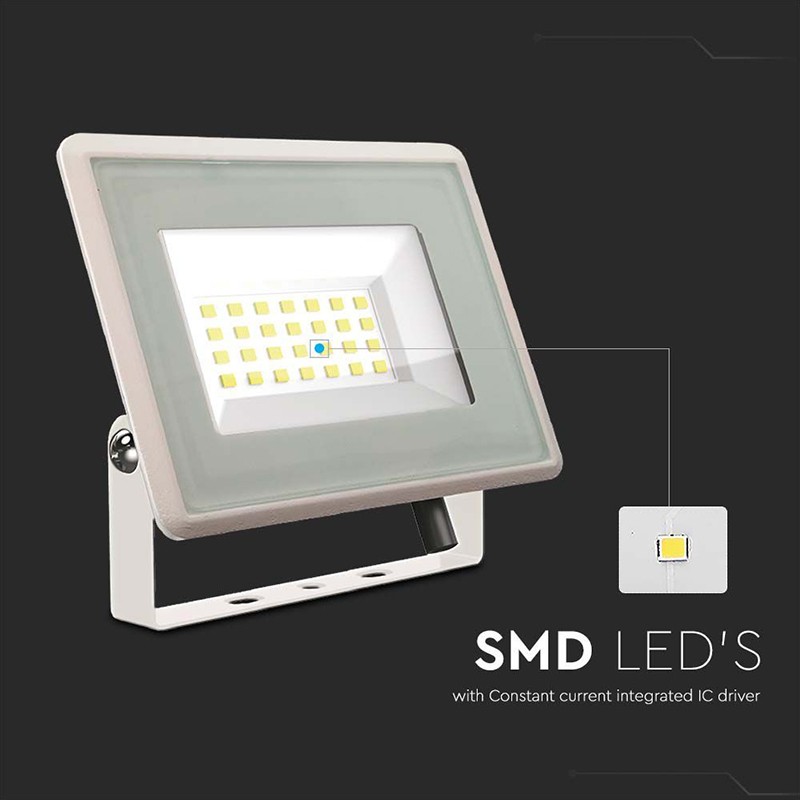 Reflector Led Smd 20w 6500k Ip65 - Alb - 5 | YEO