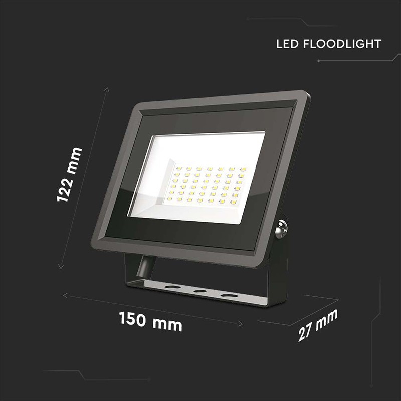 Reflector Led Smd 30w 4000k Ip65 - Negru - 5 | YEO