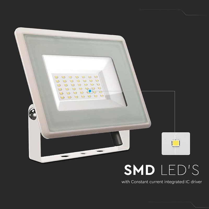 Reflector Led Smd 30w 4000k Ip65 - Alb - 6 | YEO