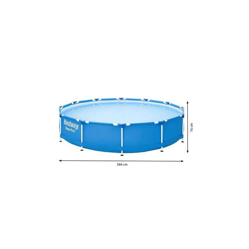 Piscina cadru metalic si pompa sistem de filtrare 366x76cm BESTWAY 56681 - 3 | YEO