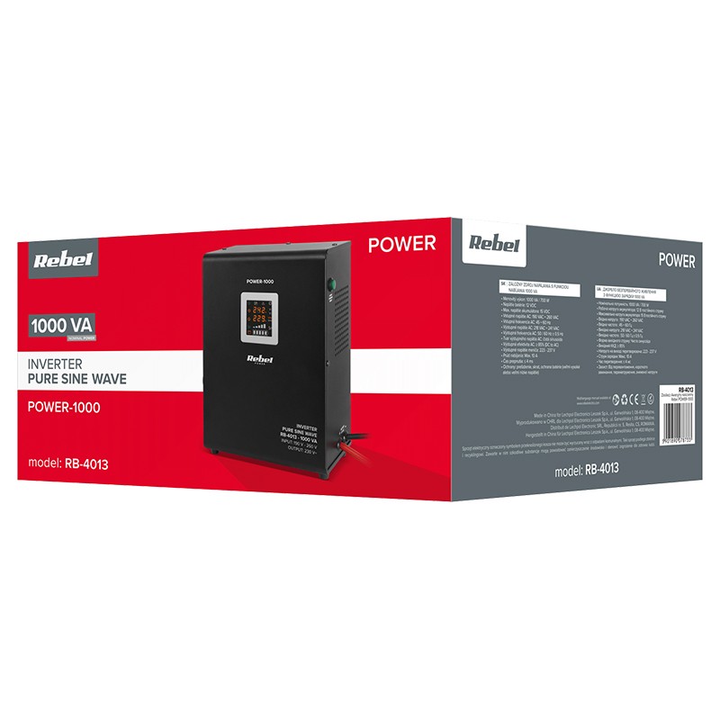 UPS CENTRALE SINUS PUR 1000VA 700W 12V REBEL - 5 | YEO