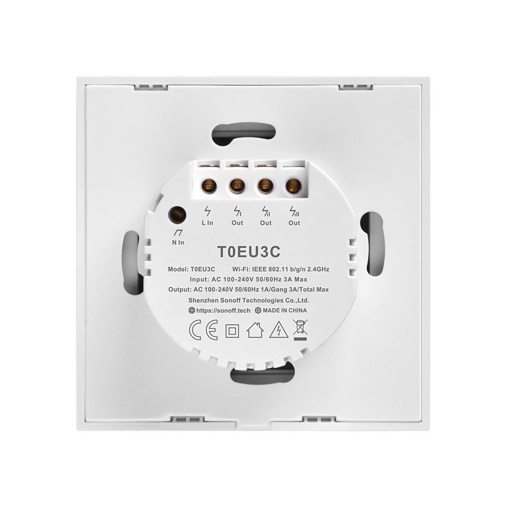 Smart Switch WiFi Sonoff T0 EU TX (3 canale) - 3 | YEO