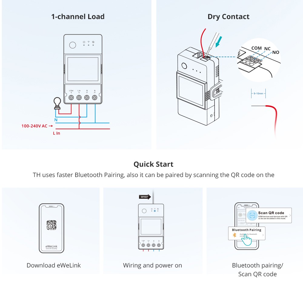 Sonoff TH ELITE – Switch Smart de monitorizare temperatura si umiditate 16A - 3 | YEO