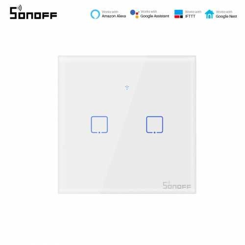 SONOFF T0EU2C-TX – ÎNTRERUPĂTOR TOUCH DUBLU CU CONTROL WIFI - 3 | YEO