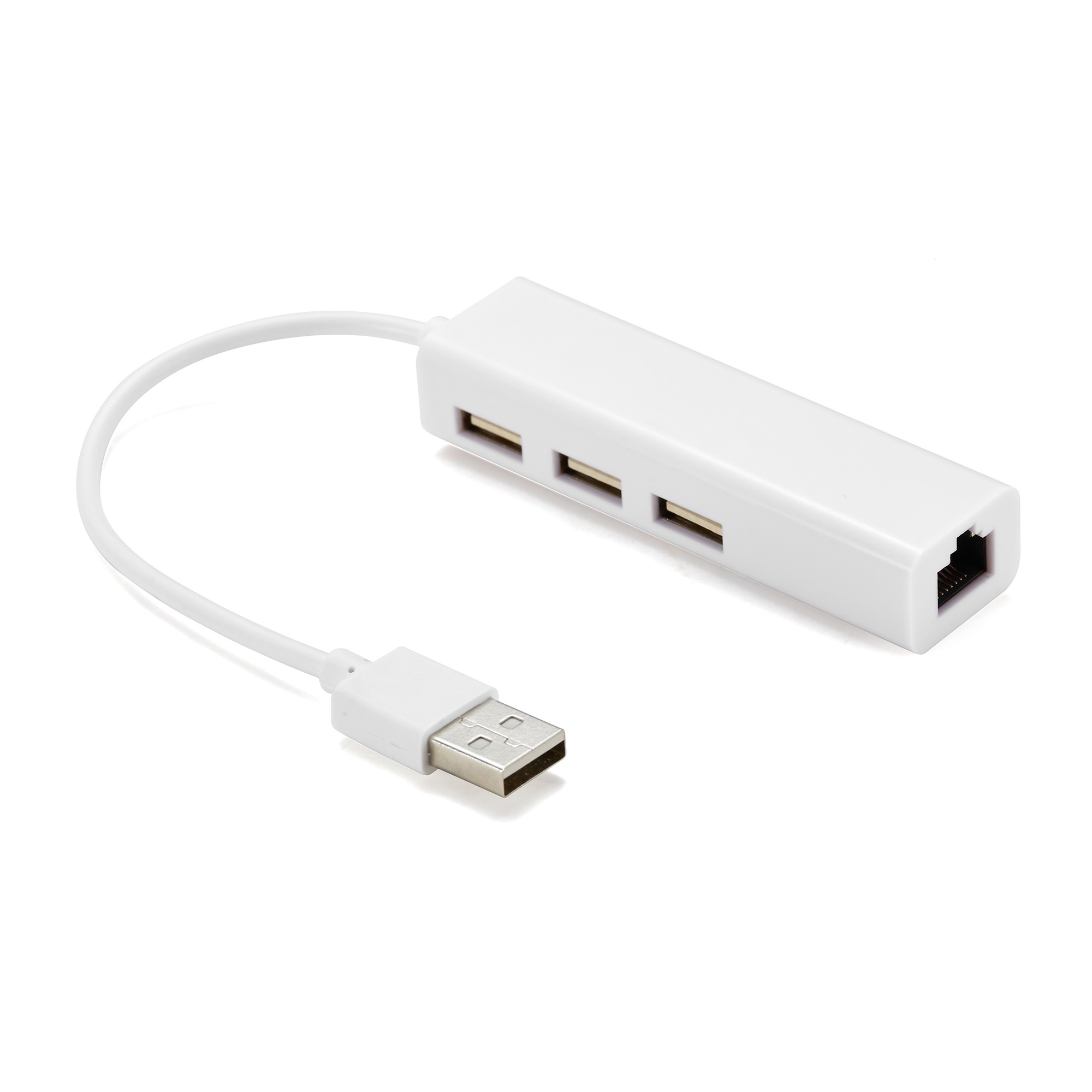 Adaptor USB2.0 la Ethernet 100Mbps si 3x USB2.0, Well