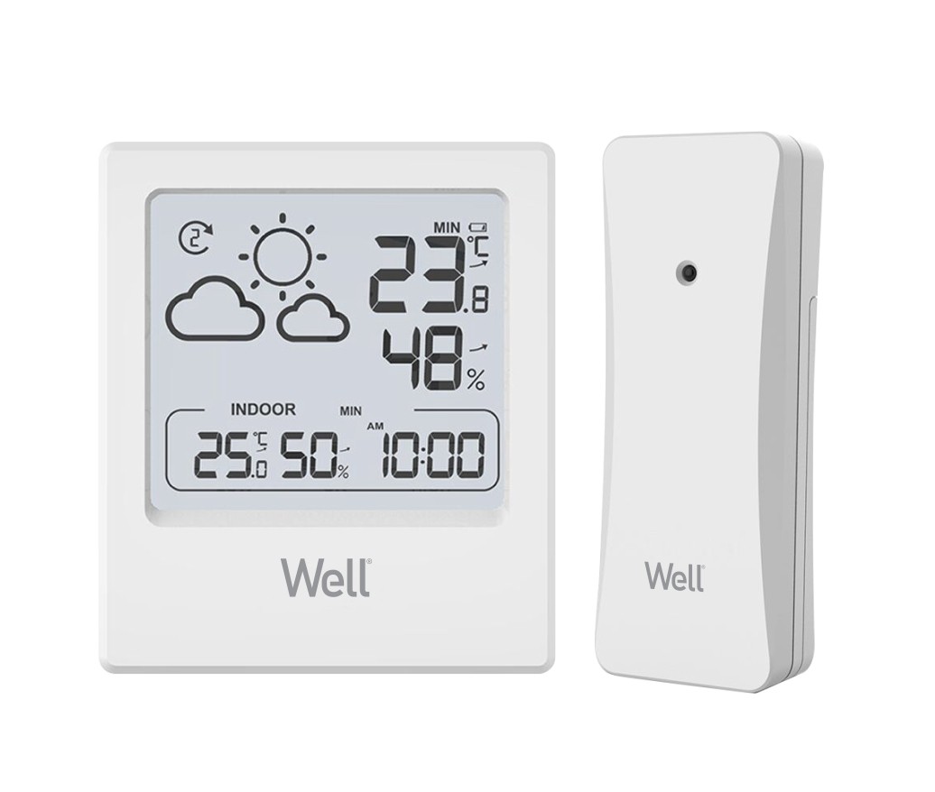 Statie meteo Well Signal, cu senzor extern, umiditate, temperatura, resigilat