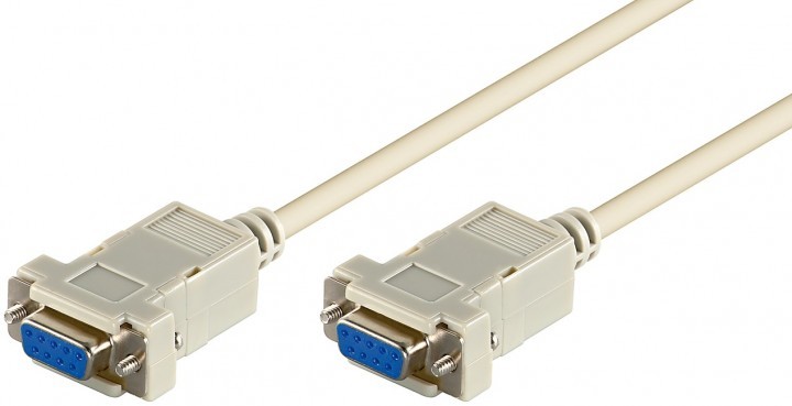 cablu serial null modem 9p mama - 9p mama 2m, goobay