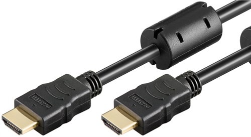 cablu hdmi tata - hdmi tata cu ethernet contacte aurite 10m goobay