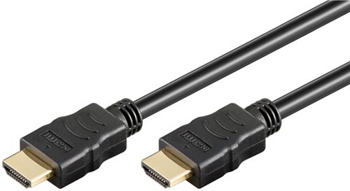 cablu hdmi tata- hdmi tata high speed contacte aurite 5m goobay