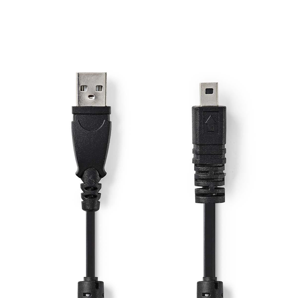 cablu de date pentru camera usb-a tata - uc-e6 8-pini tata, 2m, negru, nedis