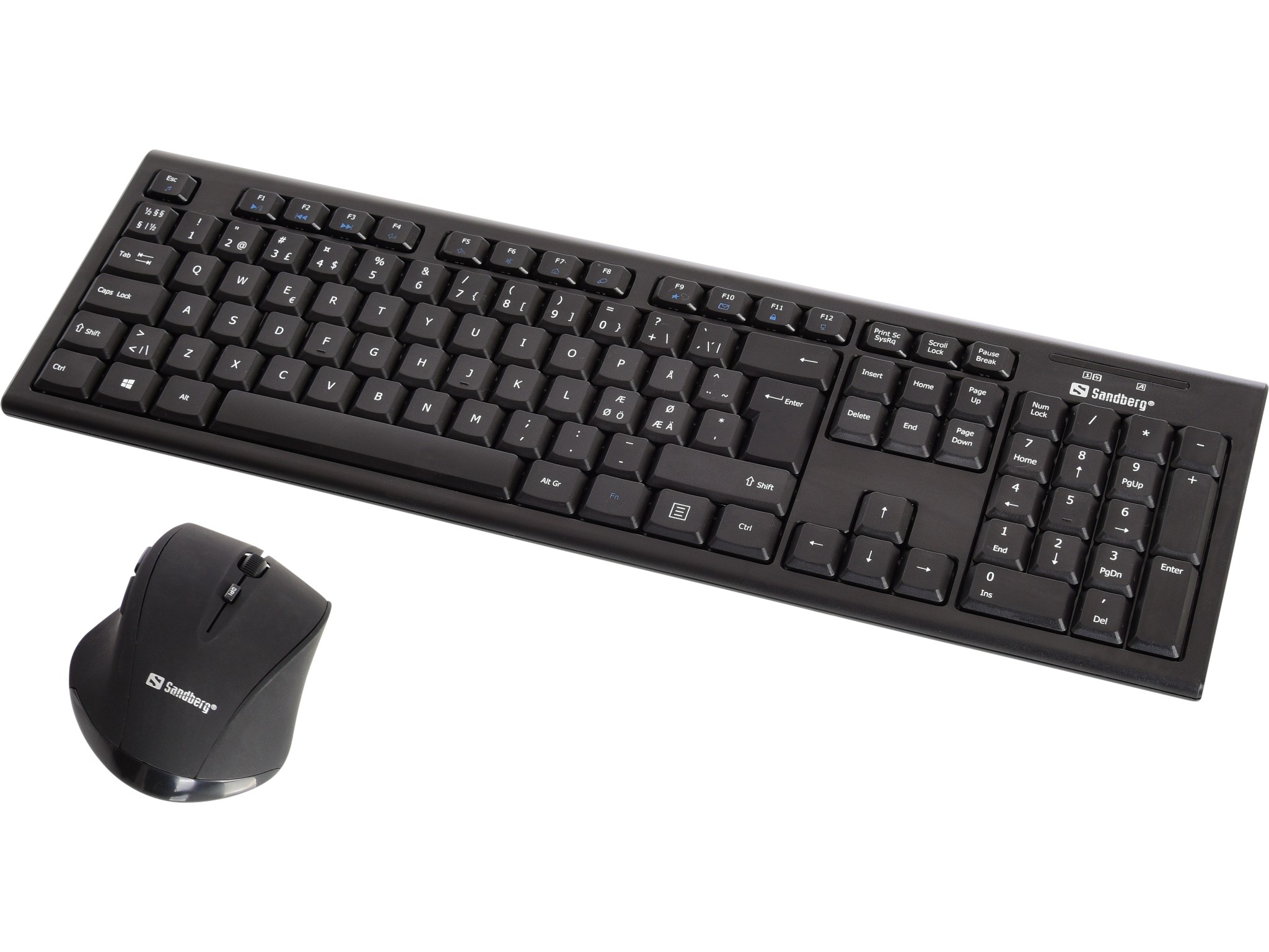 kit tastatura si mouse wireless sandberg 631-20, negru