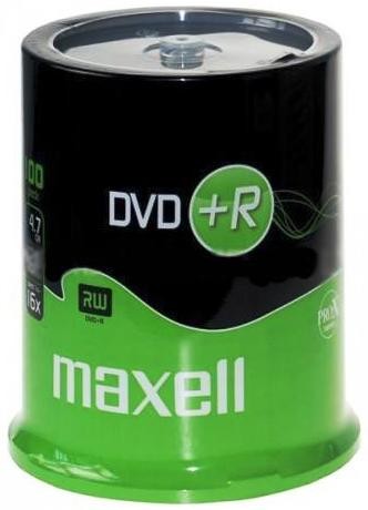 dvd+r 4.7gb, 16x, 100buc pe folie maxell