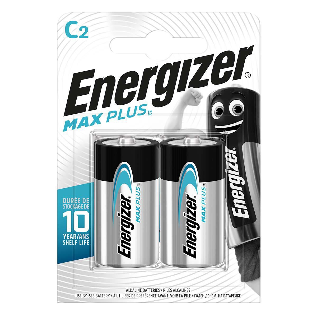 alkaline battery c | 1.5 v | max plus | 2-blister |