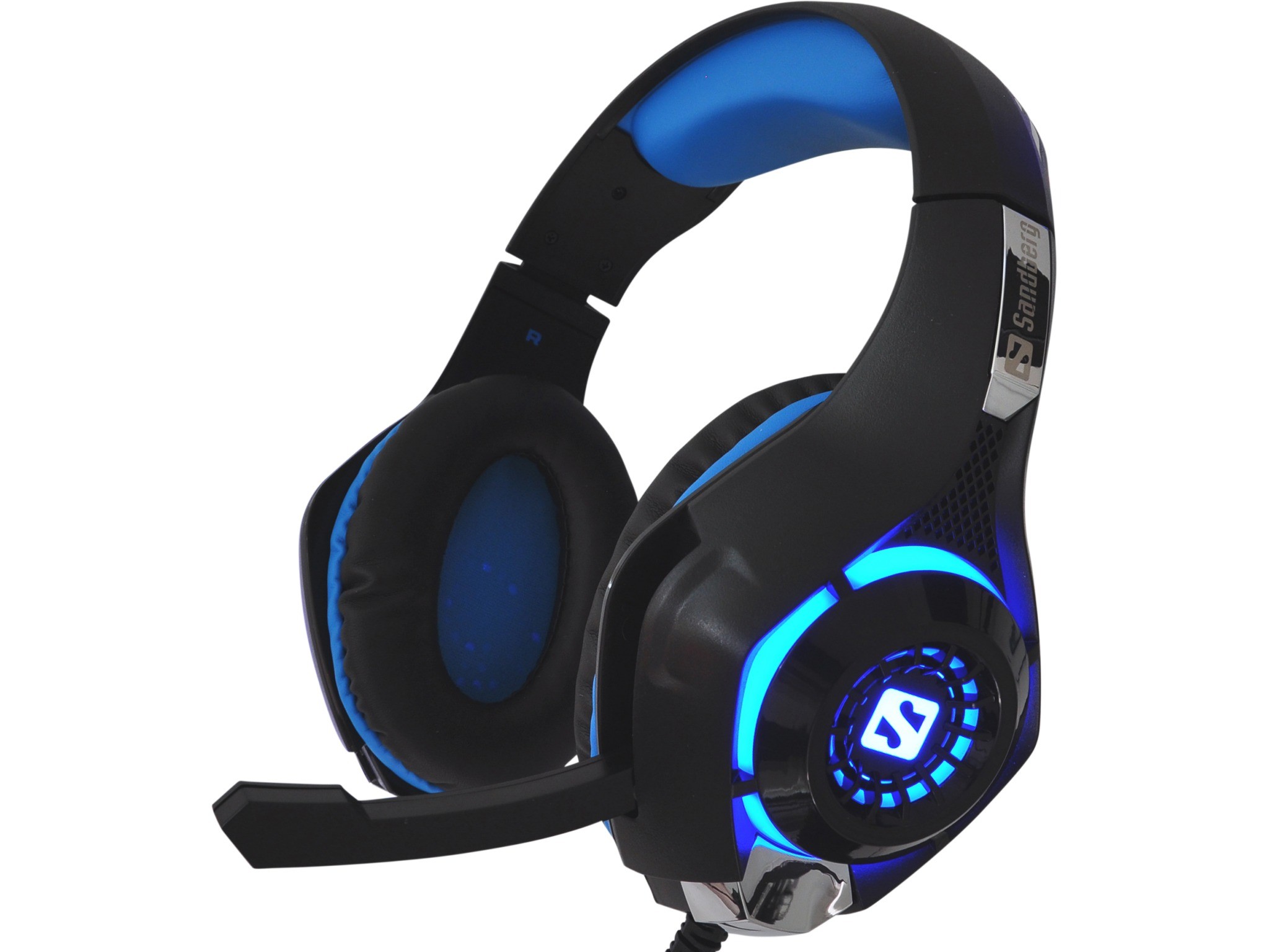 casti gaming over-ear sandberg 125-79 twister, microfon, 3.5mm, conector usb