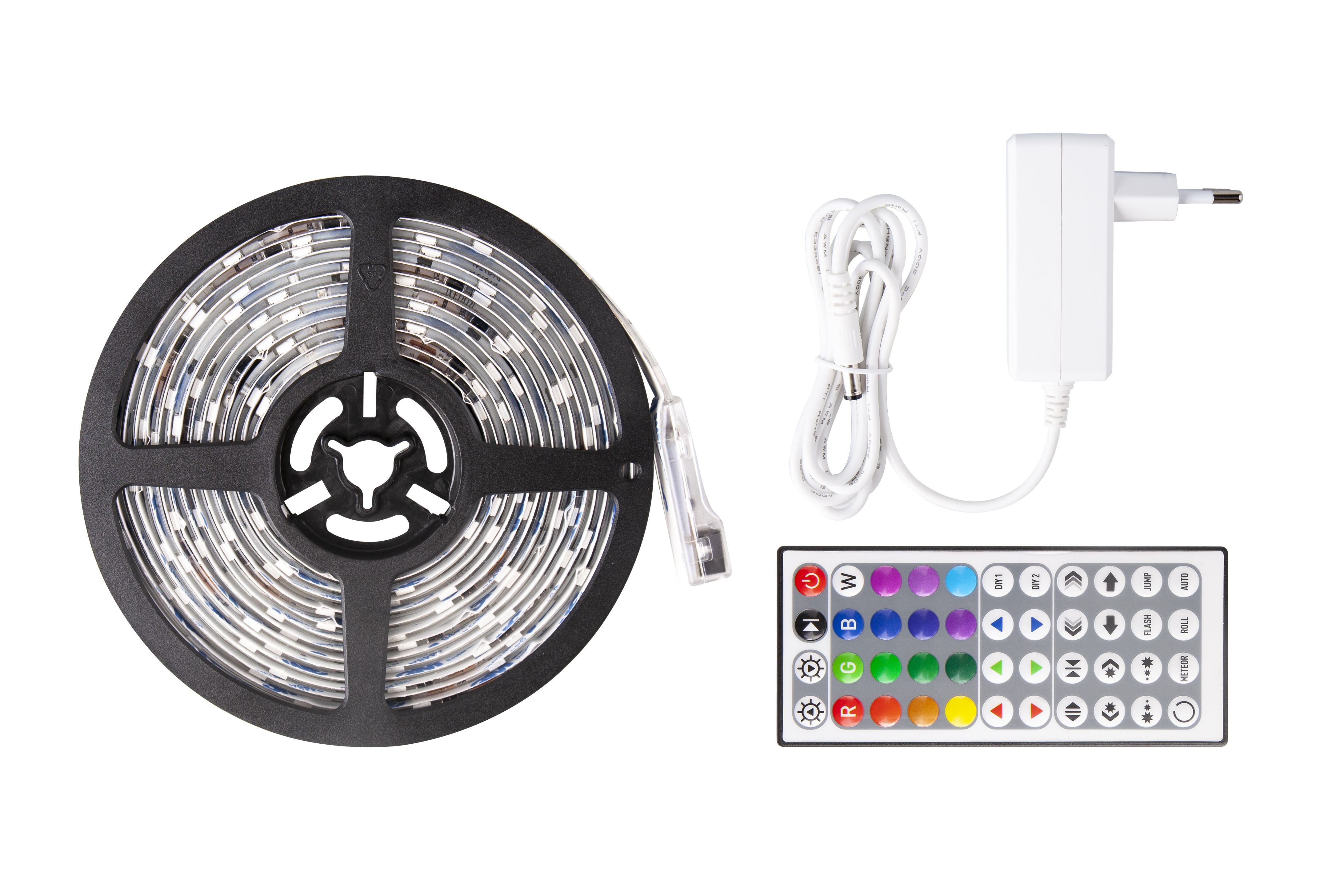 banda led well smd5050 rgb digital 24v 30led/m 5m cu driver 24w