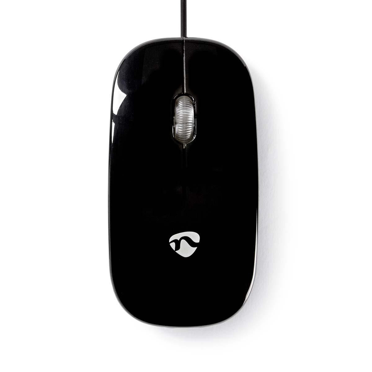 mouse cu fir nedis, 1000 dpi, 3 butoane, negru