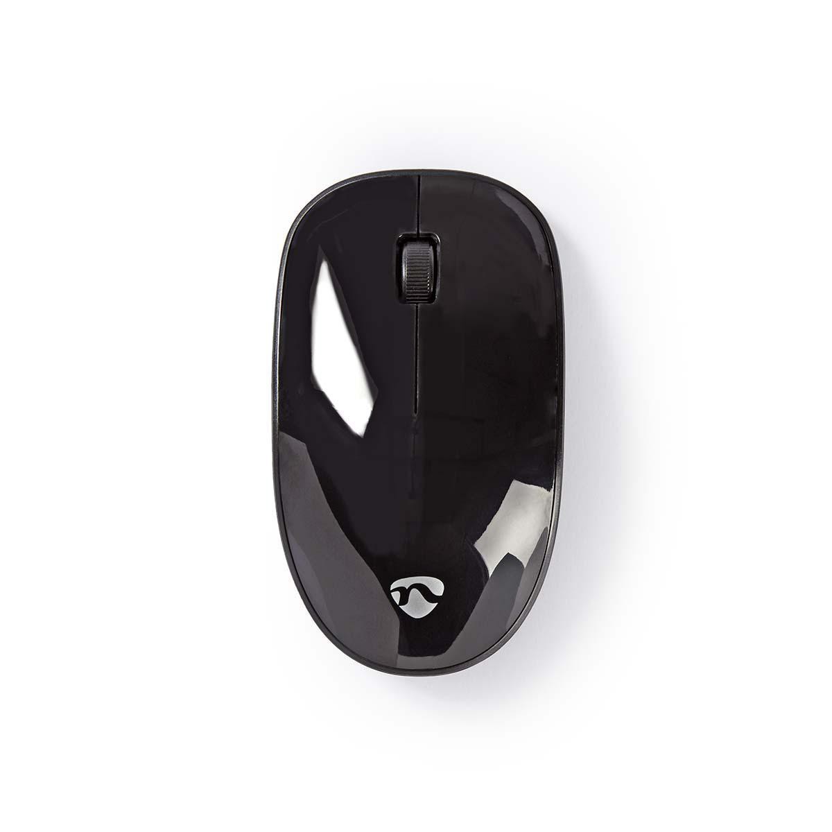 mouse wireless nedis, 1000dpi, 3 butoane, negru