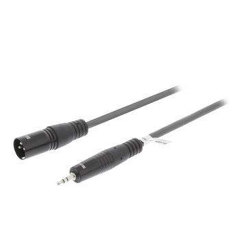 cablu audio stereo xlr 3-pin tata - 3.5mm tata 3.0 m gri, sweex