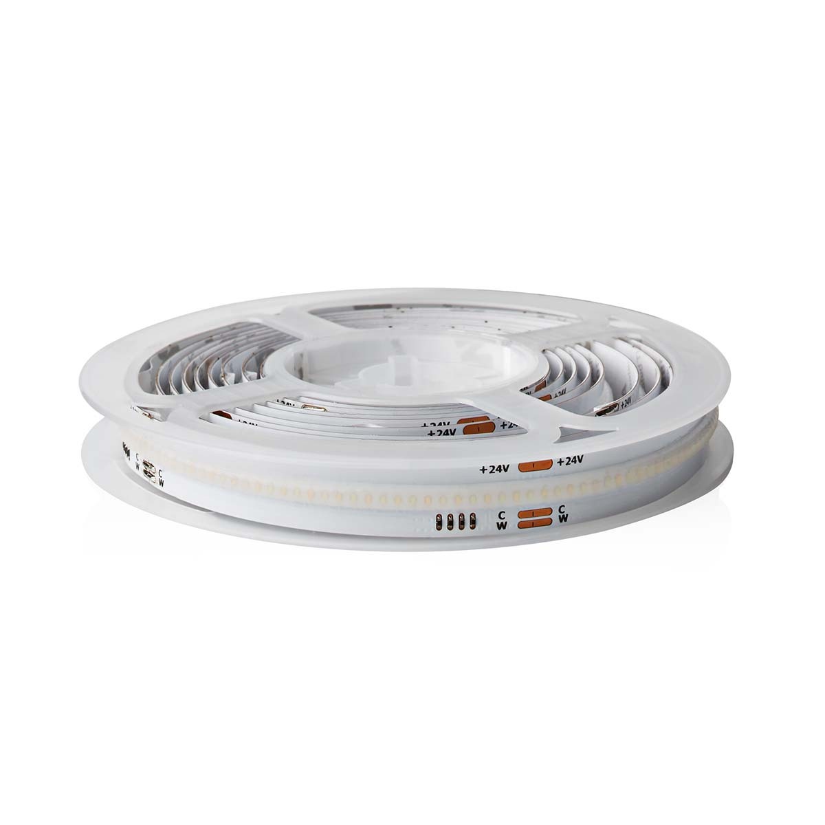 banda led smart wi-fi nedis, cob, alb cald pana la alb rece, 2m