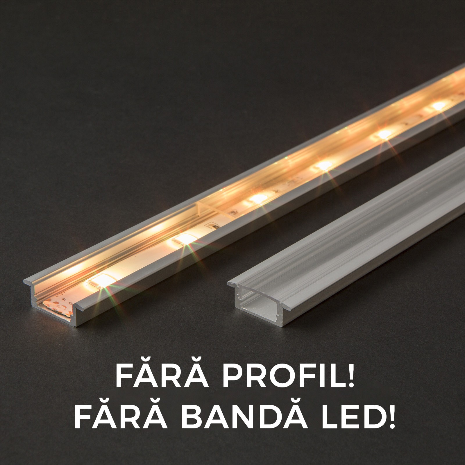 ecran transparent pt. profil aluminiu led - 2000 mm