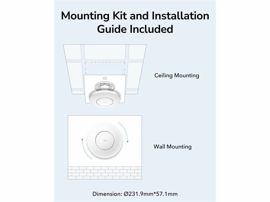 access point wireless ac1200 dual band, gigabit, 4 antene interne, poe, ap1300 p cudy - 3 | YEO