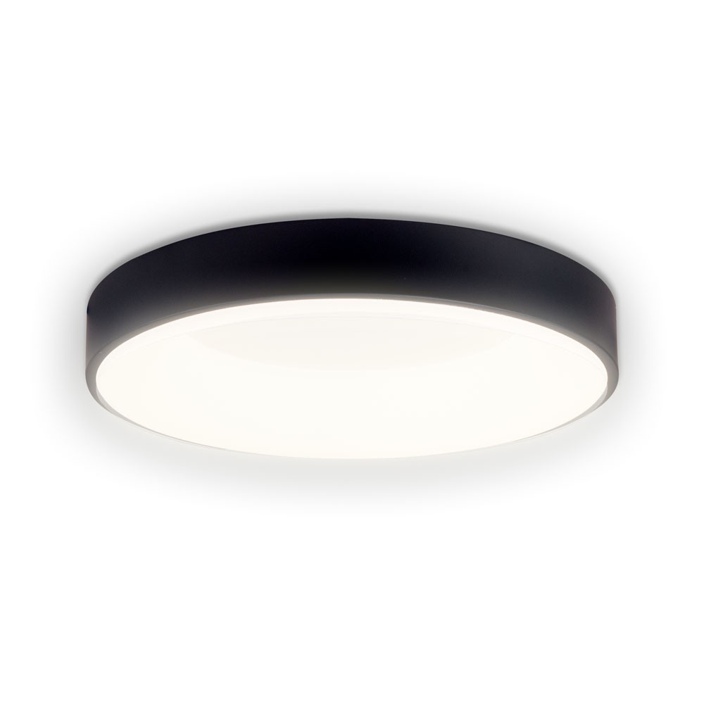 plafoniera lind led 50w 4000k 48cm ip20, negru, erste - 2 | YEO