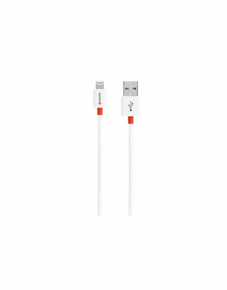 cablu usb 2.0 a tata - lightning, 1m, alb, essentials line skross