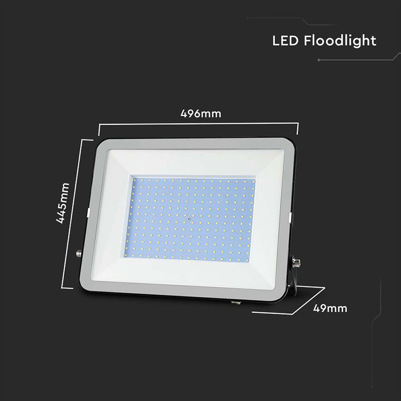 reflector led smd 300w 6500k ip65 cip samsung - negru - 4 | YEO