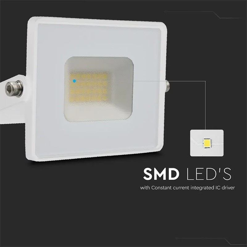 reflector led smd 20w 3000k ip65 - alb - 6 | YEO