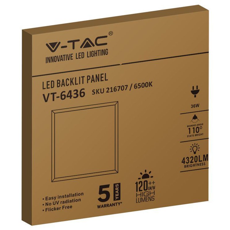 panou led 36w 120lm/w incorporabil 4000k alb neutru - 4 | YEO