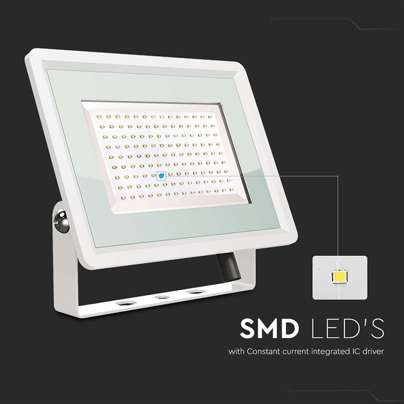 reflector led smd 200w 4000k ip65 - alb - 5 | YEO