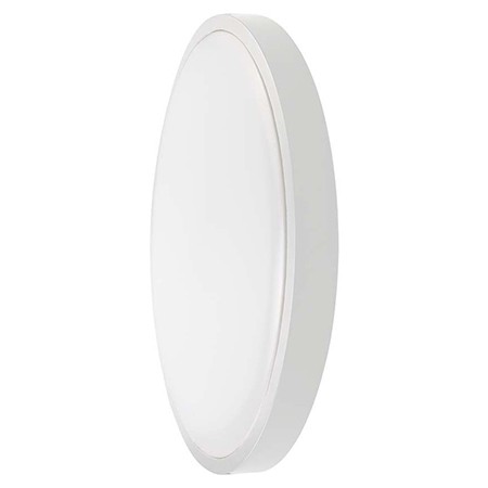 plafoniera led 30w ip44 6500k alb rece - alb