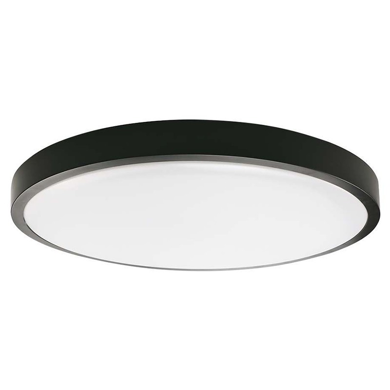 plafoniera led 24w ip44 6500k alb rece - negru - 1 | YEO