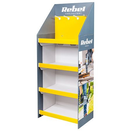 display stand carton rebel